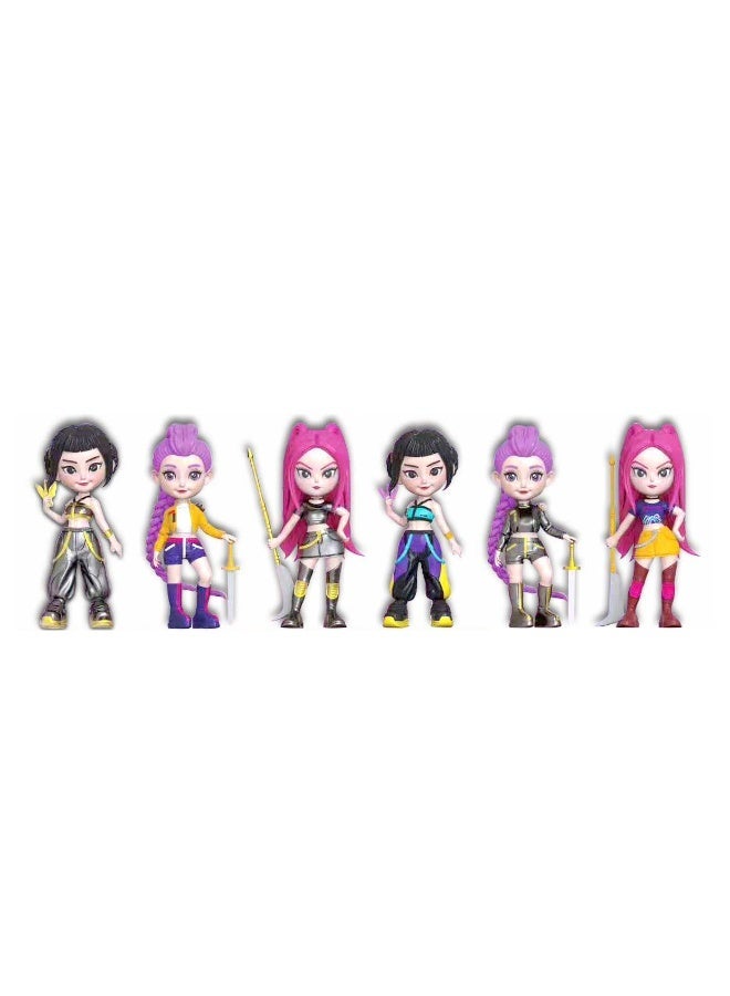KPop Demon Hunters 4 Inch Mystery Doll Toy – Single Assorted Surprise Action Figure with Stylish Outfit and Accessories for Kids Collecting and Fun Unboxing Play - Image 1